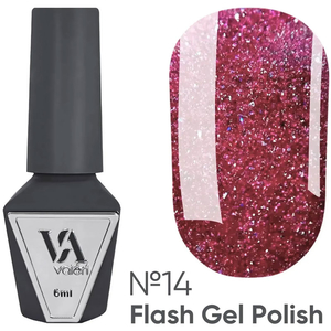 Гель-лак светоотражающий Valeri Flash №14 6 мл, Цвет: 14