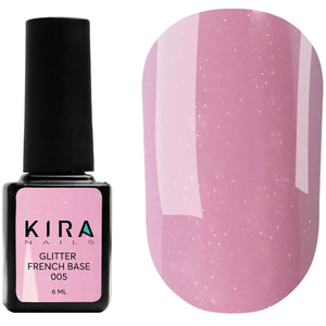 База для гель-лака Kira Nails Glitter French Base 005 6 мл, Цвет: 005