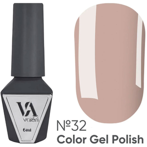 Гель-лак Valeri №032 (бежевый, эмаль), 6 мл