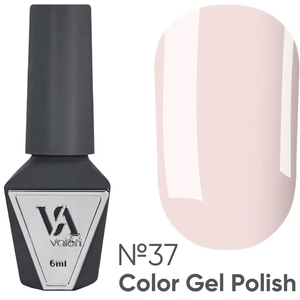 Гель-лак Valeri №037 (светлый бежевый, эмаль), 6 мл