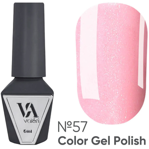 Гель-лак Valeri №057 (розовый, микроблеск), 6 мл