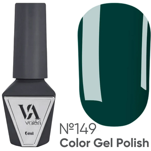 Гель-лак Valeri №149 (холодный темно-зеленый, эмаль), 6 мл