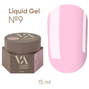 Гель Valeri Liquid Gel №009 15 мл, Объем: 15 мл, Цвет: 009