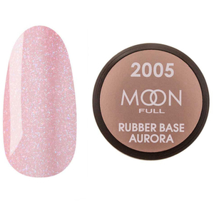 MOON FULL Rubber Base Aurora №2005 (розовый с шиммером), 15 мл