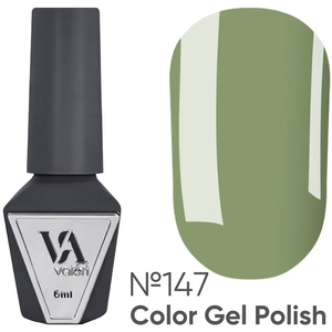 Гель-лак Valeri №147 (сіро-оливковий, емаль), 6 мл