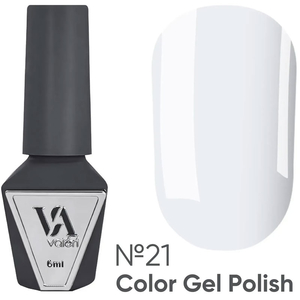 Гель-лак Valeri №021 (білий, емаль), 6 мл