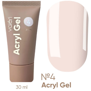 Акрил-гель Valeri Acryl Gel №04 Светло-персиковый 30 мл, Объем: -30 мл, Цвет: 04