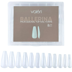 Верхние формы для наращивания Valeri Top Nail Forms Ballerina 120 шт, Размер: Ballerina