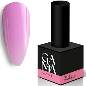 Кольорова база GaMa Cover base Colored 005 Malyna 15 мл, Об`єм: 15 мл, Колір: 005