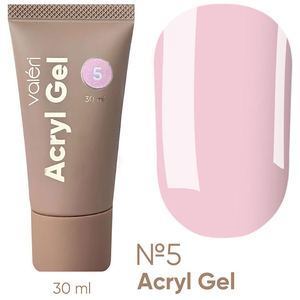 Акрил-гель Valeri Acryl Gel №05 Рожевий 30 мл, Об`єм: 30 мл
, Колір: 05