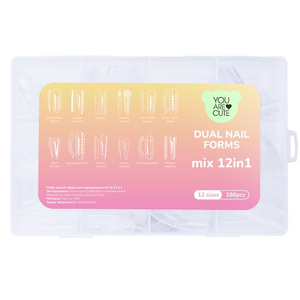 Набор верхних форм для наращивания ногтей You Are Cute 12 в 1