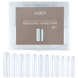 Верхние формы для наращивания Valeri Top Nail Forms Arched Square 120 шт, Размер: Arched Square