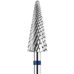 Фреза карбід-вольфрамова KWARK конус «ялинка» (перехресна насічка), синя, KC601404M0