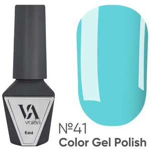 Гель-лак Valeri №041 (яркий голубой, эмаль), 6 мл