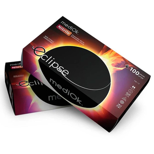 Нитриловые перчатки MediOk Black Eclipse размер S 5.2 г, Размер: S