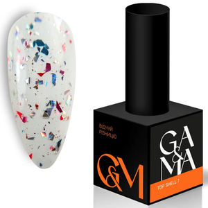 Топ для гель-лака без ЛС GaMa Top Shell №007 10 мл, Объем: 10 мл, Цвет: 007
