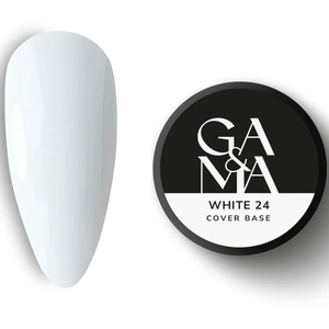 Камуфлююча база GaMa Cover Base №024 White 30 мл, Об`єм: 30 мл, Колір: 024