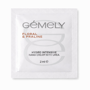 Крем для рук гідроінтенсивний Gemely з сечовиною Квіткове праліне 2 мл, Об`єм: 2 мл, Аромат: Квіткове праліне