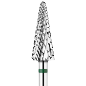 Фреза карбід-вольфрамова KWARK конус «ялинка» (перехресна насічка), зелена, KC601404C0