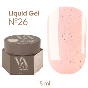 Гель Valeri Liquid Gel №026 15 мл, Объем: 15 мл, Цвет: 026