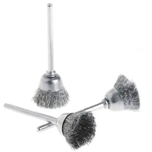 Фреза-щетка металлическая круглая (18,5мм.) для чистки инструментов