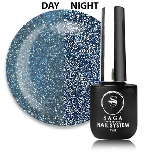 ЗНИЖКА!Гель-лак світловідбиваючий SAGA Fiery Gel №08, 9 мл