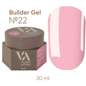 Гель для нарощування Valeri Builder Gel 22 30 мл, Объем: -30 мл, Цвет: 22