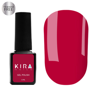 Гель-лак Kira Nails №040 (темно-красный, эмаль), 6 мл