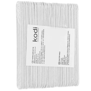 Набір пилок для нігтів Kodi Professional 120/120, колір: білий (50шт/уп), Колір: Білий, Абразивність : 120/120