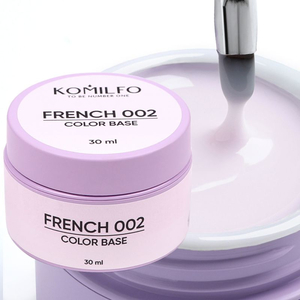 Френч база Komilfo Color Base French 002 HEMA/TPO free 30 мл (гель-банка), Об`єм: 30 мл (банка), Колір: 002