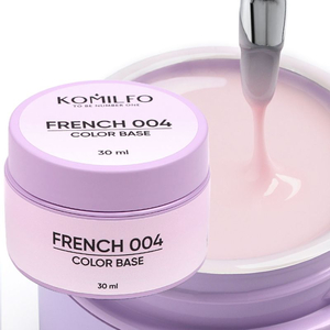 Френч база Komilfo Color Base French 004 HEMA/TPO free 30 мл (гель-банка), Об`єм: 30 мл (банка), Колір: 004
