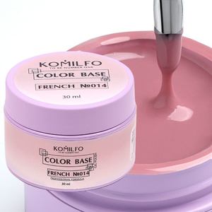 Френч база Komilfo Color Base French 014 HEMA/TPO free 30 мл (гель-банка), Объем: 30 мл (банка), Цвет: 014