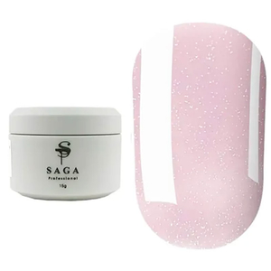 Гель для нарощування SAGA Builder Gel Veil №3 Orchid shimmer 15 мл, Об`єм: 15 мл, Колір: Orchid shimmer