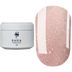 Гель для нарощування Saga Professional Builder Gel Veil №17, 15 мл, Об`єм: 15 мл, Колір: 17
