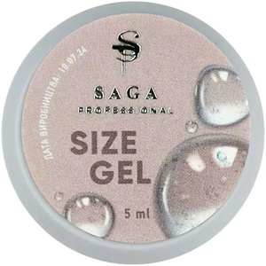 Гель для об'ємних дизайнів Saga Size Gel (прозорий) 5 мл