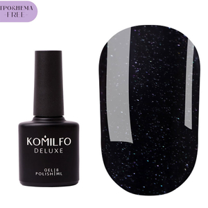 Топ для гель-лака без ЛС Komilfo No Wipe Glitter Top HEMA/TPO free 8 мл, Объем: 8 мл