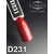 Гель-лак Komilfo Deluxe Series D231 (кирпично-бордовый, эмаль), 8 мл2