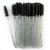 Щеточка для бровей и ресниц прямая, черная, глиттерная ручка, 50 шт., Цвет: 007
