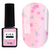 Kira Nails Lollypop Base №005 (яскраво-рожевий з різнокольоровими пластівцями), 6 мл, Колір: 005