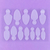 Силиконовые молды DNKa Professional Nail Molds 0003, 36 шт, Размер: 00032