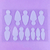 Силиконовые молды DNKa Professional Nail Molds 0002, 36 шт, Размер: 00022