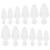 Силиконовые молды DNKa Professional Nail Molds 0002, 36 шт, Размер: 0002