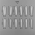 Многоразовые верхние формы ART Dual Nail Forms, Type 01, Размер: 014