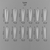 Многоразовые верхние формы ART Dual Nail Forms, Type 07, Размер: 074