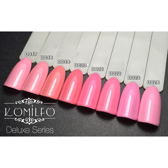 Гель-лак Komilfo Deluxe Series D021 (ярко-розовый, эмаль), 8 мл3