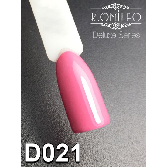 Гель-лак Komilfo Deluxe Series D021 (ярко-розовый, эмаль), 8 мл2
