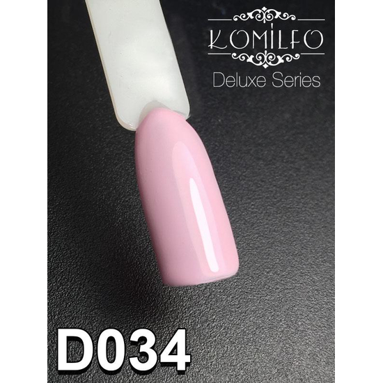 Гель-лак Komilfo Deluxe Series D034 (светло-лиловый, эмаль), 8 мл2