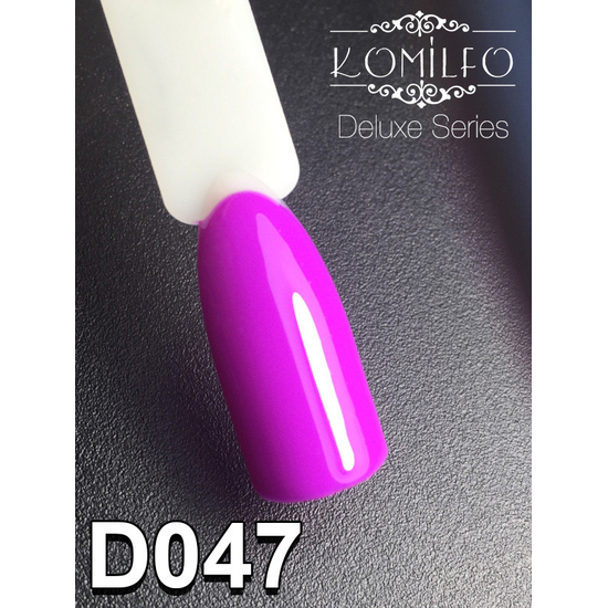 Гель-лак Komilfo Deluxe Series D047 (фиолетово-баклажанный, эмаль), 8 мл2