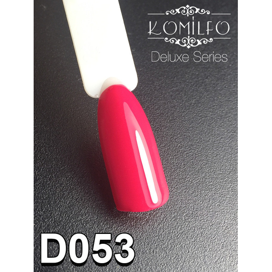 Гель-лак Komilfo Deluxe Series D053 (яркий малиновый, эмаль), 8 мл2