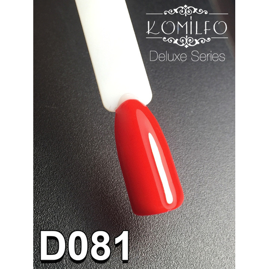 Гель-лак Komilfo Deluxe Series №D081 (темно-красный, эмаль), 8 мл2